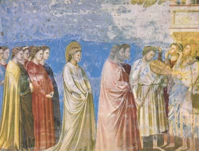 GIOTTO di Bondone The Marriage Procession of the Virgin (mk08) oil painting image